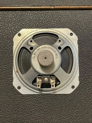 SPEAKER 4" X 4"X1.5"  Vintage 16 Ohm 2W , Pro Pulled - Image 1 of 2