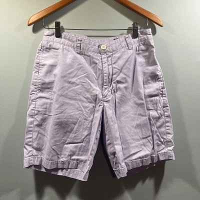 "Pantalones cortos chinos Vineyard Vines Club para hombre 30 8"" púrpura frente plano" Foto 1 de 4