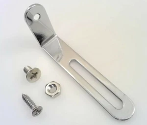 True Custom Shop® Chrome L Pickguard Bracket for Gibson Epiphone Les Paul Guitar - Picture 1 of 4