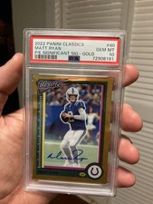 2022 Panini Classics Matt Ryan Significant Signature /5 PSA 10 Autograph
