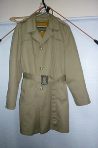 LORD FORECASTER COURIER TRENCH COAT W/BAUER DOWN LINER EDDIE USA - Picture 1 of 22