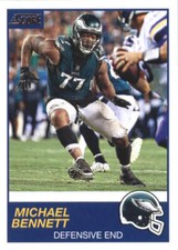 Michael Bennett 2019 Score #189 Eagles (BOX 43) ID:15262