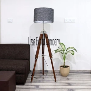 Nautical Floor Lamp Shade Stand Adjustable Tripod Stand Home ( Without Shade ) - Picture 1 of 3