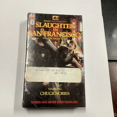 Slaughter in San Francisco 1985 Embassy Betamax (NOT VHS) Rare  Chuck Norris - Image 1 of 4