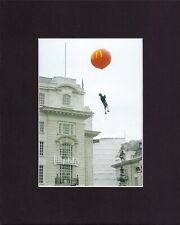 8X10" Matted Print Picture Graffiti Street Art, Banksy: Lifted Up by Balloon