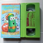 VHS VeggieTales The Wonderful World Of Auto-Tainment Movie Tape Cartoon Tested