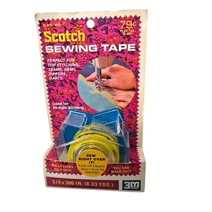 3M Scotch Brand Sewing Tape Vintage 60s 70s Unused in Package Groovy Retro NOS - Picture 1 of 4