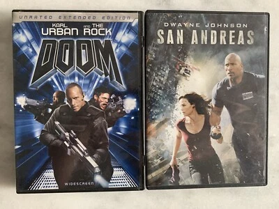 Dwayne The Rock Johnson Action DVD Lot: Doom, San Andreas, Paul Giamatti, Rare, - Image 1 of 3