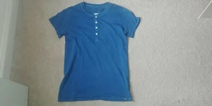 Visvim Indigo Henley S/S (Giza) 1 S 2014 UWOT 100% Authentic FIL ICT Peerless - Picture 1 of 8