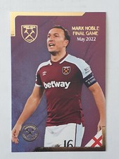 MARK NOBLE WEST HAM FINAL GAME CARD 