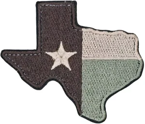 PARCHE MORAL GANCHO TÁCTICO MULTICÁMARA MAPA BANDERA DE TEXAS ESTADO - Imagen 1 de 3