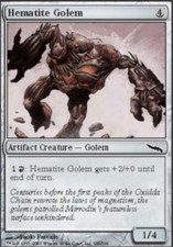 1x Hematite Golem - Foil MTG Mirrodin NM Magic Foil