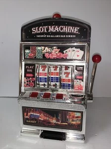 Lucky 7's Slot Machine Bank with Jackpot Sound & Flash , 15” - Picture 1 of 8