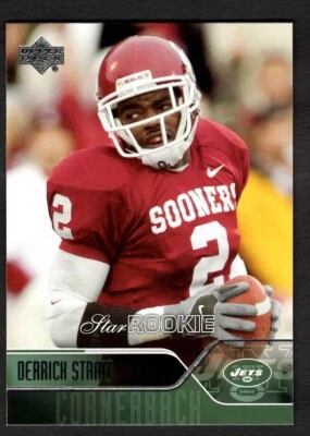 2004 Derrick Strait Upper Deck Football Star Rookie RC Jets #239 - Image 1 of 2
