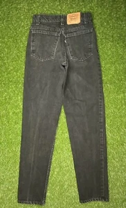 Vintage Levi’s Student 550 Black Tab Denim Jeans Size 27 READ - Picture 1 of 10