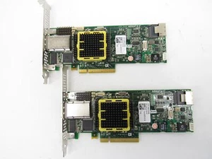 2x Adaptec ASR-5445 512MB 3GB 8-Port SAS SATA PCI-E RAID HBA Controller Card Lot - Picture 1 of 8
