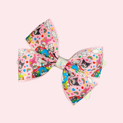 Lazo para el cabello Sanrio Hello Kitty, lazos para el cabello para niñas, lazos para niños pequeños Foto 1 de 2