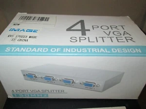 4 port VGA Splitter distributor 15HDF 150MHz Metal - Picture 1 of 5