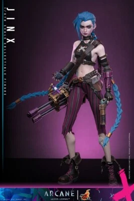 PREORDER MARCH 2026 LEAGUE OF LEGENDS ARCANE FIGURINE JINX 1/6 HOT TOYS