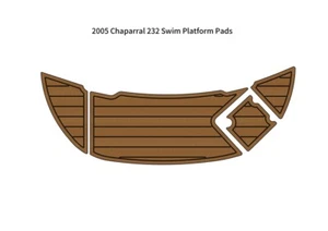 2005 Chaparral 232 Swim Platform Step Boat EVA Foam Faux Teak Deck Floor Pad Mat - Picture 1 of 24