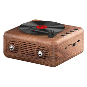 Retro Speaker Portable Bluetooth Speaker Subwoofer Sound Box for Office3401 - Imagen 1 de 10