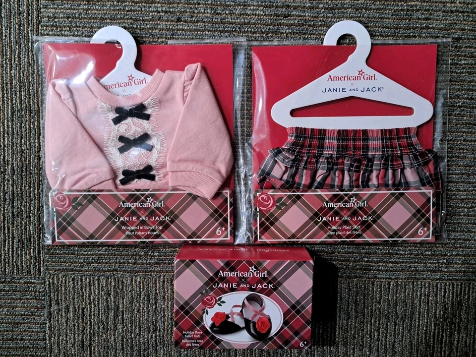 AMERICAN GIRL JANIE & JACK HOLIDAY 3 PIECE SET BNIP 2024  (2) - Image 1 of 1