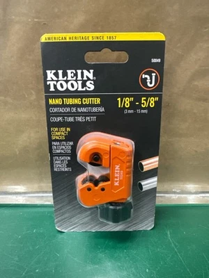 Klein Tools 50049 Nano Tubing Cutter 1/8" - 5/8" (E10045190) - Image 1 of 2