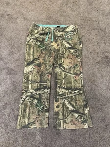 Vintage Y2K Women’s Mossy Oak Camo Sweatpants Xl Baggy Distressed Emo Streetwear - Picture 1 of 4