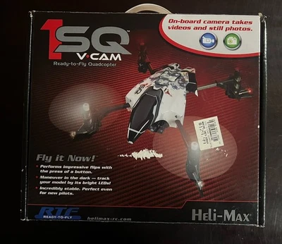 Heli-Max Quadcopter Ready to Fly 1SQ V-CAM - 2.4GHz HMXE0836 Tested - Image 1 of 4
