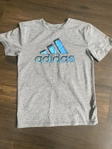 Adidas Aeroready Boys Grey Medium (10-12) Shirt 100% Polyester NWT - Picture 1 of 2