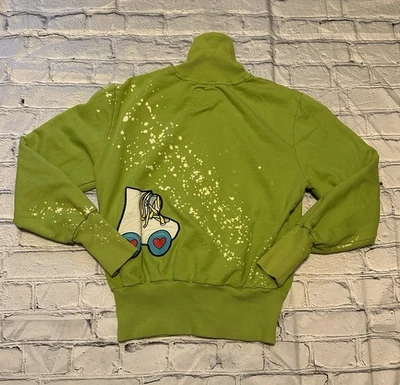 Sudadera con capucha verde lima Primp Splatter - Pequeña Foto 1 de 4