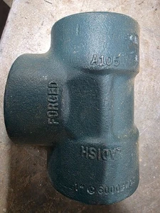 1" Pipe Tee 6000 PSI Forged - Picture 1 of 1