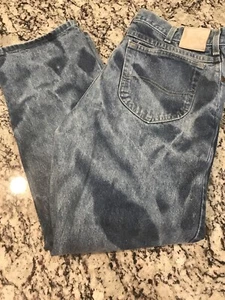 MENS VINTAGE LEE LIGHT WASH BLUE JEANS SIZE 38 X 30 Rare Look 👀 - Picture 1 of 5
