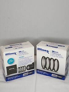 Ultimaxx HD Digital 58mm Professional 4pc Macro Closeup Lenses(Lot of 2) New