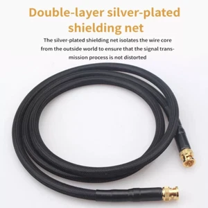 HIFI Pure Silver Cable Digital Coaxial Cable BNC Connector Cable Audio Cable - Picture 1 of 6