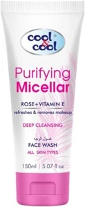 Cool & Cool Purifying Micellar Face Wash 150 ML - Rose + Vitamin E,Paraben Free - Picture 1 of 5