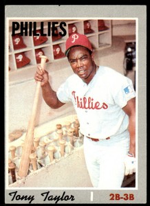 1970 Topps Tony Taylor . Philadelphia Phillies #324