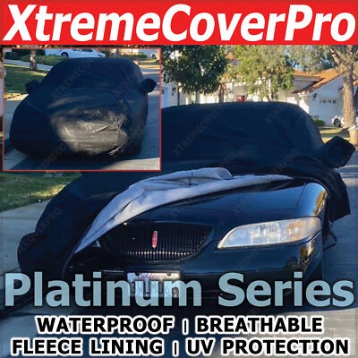 1999 2000 2001 2002 Lincoln Continental Waterproof Car Cover BLK W/MIRRORPOCKET - Image 1 of 4