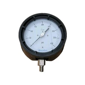Neu Feder 0 bis 400 PSI Luftdruckprüfer | AHG6-A50.H26 4,5" Durchmesser 1/4" NPT - Bild 1 von 2