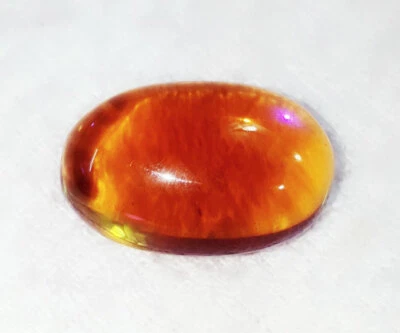 32.90 Ct Loose Gemstone Australian Black & Golden Synthetic Opal Certified Gem - Image 1 of 4