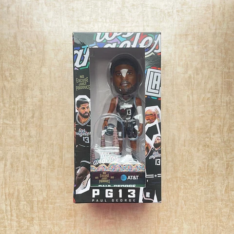Los Angeles Clippers Paul George City Edition Jersey Bobblehead 4/8/23 NIB Cover