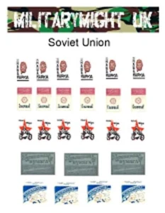 DIORAMA SCALA 1/16 - 1/18 120mm WW2 PACCHETTI SIGARETTE SOVIETICHE CASA DELLE BAMBOLE - Foto 1 di 1