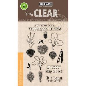 Hero Arts Stamp Your Own Salad Clear Stamps 4"X6" 