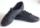 Jazz Dance Shoes Full Sole Jazz Dance Shoes Rubber Sole Black Leather