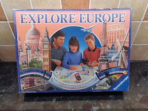 Explore Europe Vintage Ravensburger 1992 Board Game