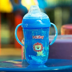 Nuby Comfort 360° Plus+ Trainer Sippy Cup - 4+ months - Blue or Red - BPA Free - Picture 1 of 10