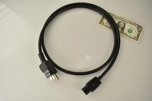 5ft Straight Wire "The Power Conductor" Triaxial IEC Mains Cable - Made In USA - Picture 1 of 4