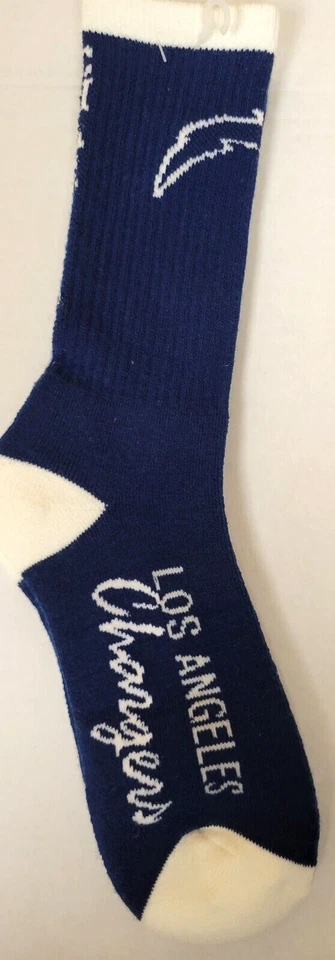 NFL Los Angeles Chargers Men's Socks, New (OLD SKOOL) - Image 1 of 1
