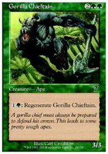 1x Gorilla Chieftain PL/MP, English MTG 7th Edition