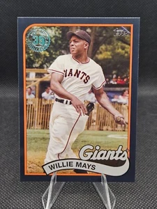 Willie Mays /299 Black - 2024 Topps Update Series - 1989 Topps Baseball #89US-3 - Bild 1 von 2